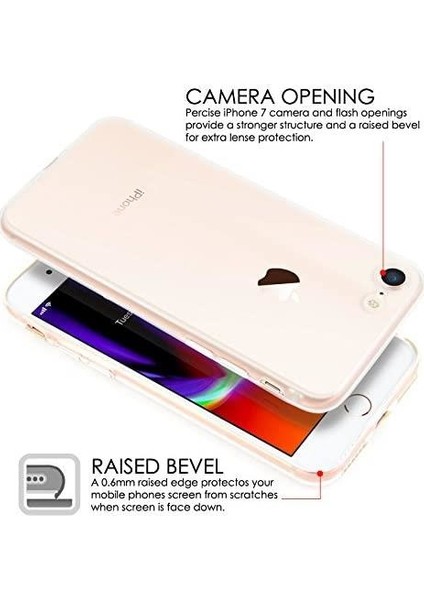 Apple iPhone 8 Kılıf Süper Silikon Kamera Korumalı modelleri