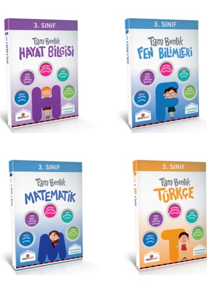 Sistemplus 3. Sınıf Tam Benlik Tüm Dersler Eğitim Seti 4 Kitap