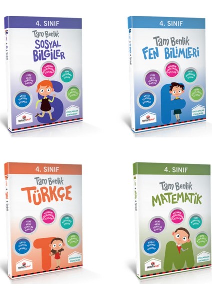 Sistemplus 4. Sınıf Tam Benlik Tüm Dersler Eğitim Seti 4 Kitap