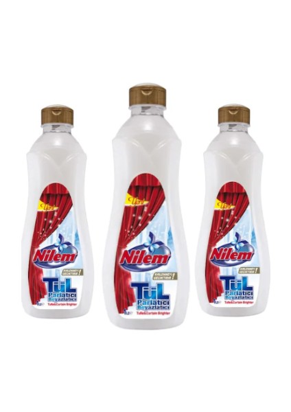 Tül Perde Beyazlatıcı ve Parlatıcı 1000 ml x 3