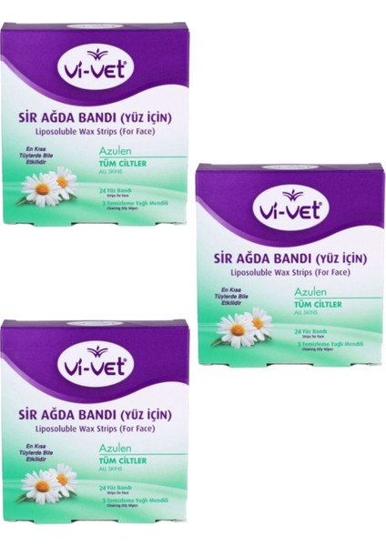 Vivet Sir Ağda Bandı Yüz Için x 3