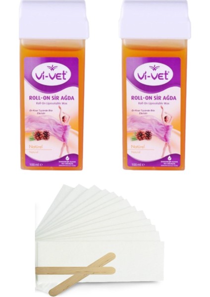Roll-On Kartuş Sir Ağda Naturel 100 ml x 2