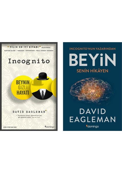Incognito Beynin Gizli Hayatı - Beyin: Senin Hikayen - 2 Kitap Set David Eagleman