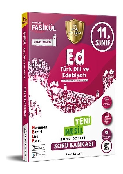 Soru Kalesi Yayınları 11. Sınıf Türk Dili ve Edebiyatı Konu Özetli Soru Bankası