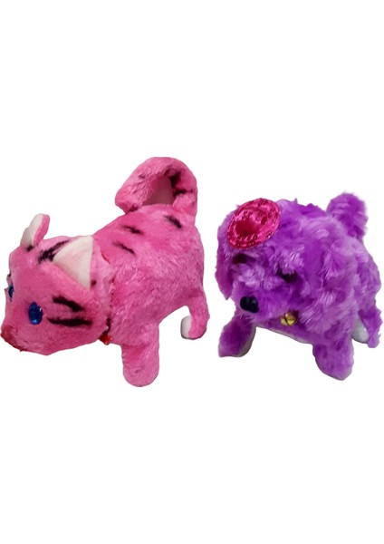 Kara Toys Pilli Yürüyen Kedi + Köpek