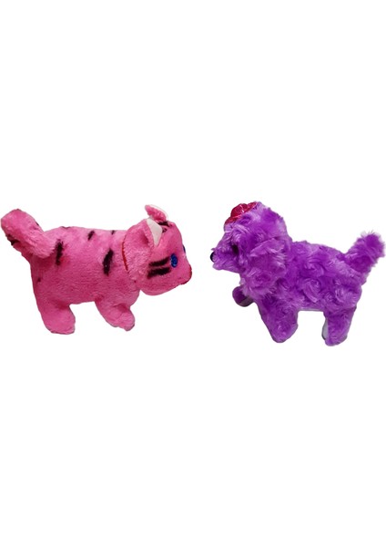 Kara Toys Pilli Yürüyen Kedi + Köpek