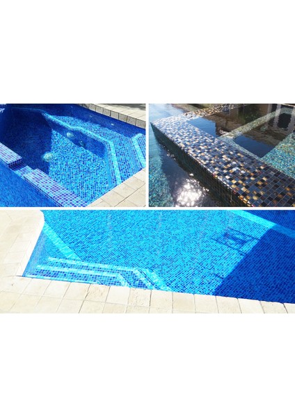 Havuz Için 25X25 Cam Mozaik ( 10 File = 1 m2 Fiyatıdır ) modelleri