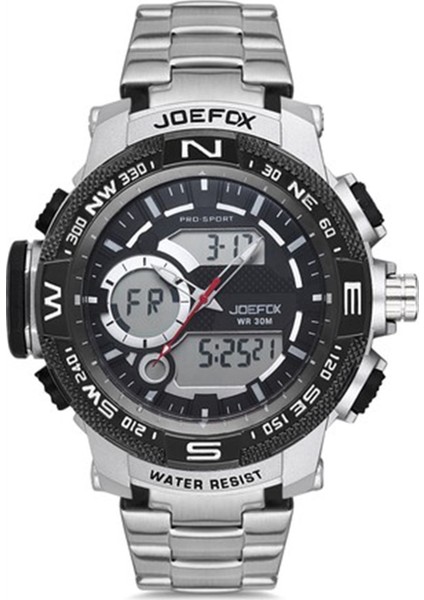 Dijital Analog Çelik Kordon Erkek Kol Saati