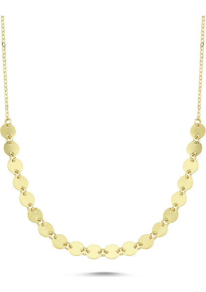 Pullu Altın Kolye 42 cm 14K