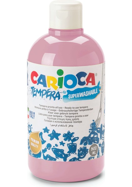 Tempera Boya Süper Yıkanabilir 500 ml Pastel Pembe