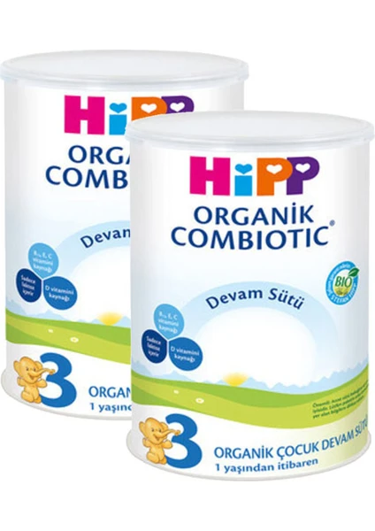 3 Organik Combiotic Devam Sütü 350gr 2 Adet