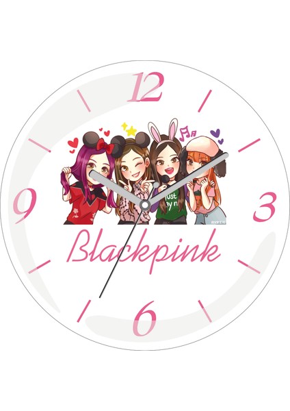 Blackpink Anime Sessiz Akar Bombeli Gerçek Cam Duvar Saati fiyatları