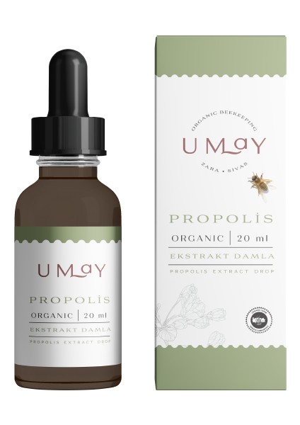 Organik Propolis Damla 20ml (Alkol Bazlı)