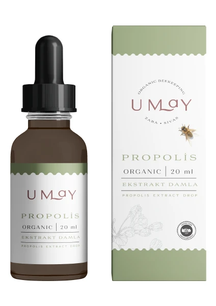 Umay Herbal Organik Propolis Damla 20ml (Alkol Bazlı)