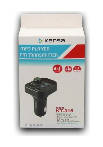 Hands  Car Kit Fm Transmitter KT-315