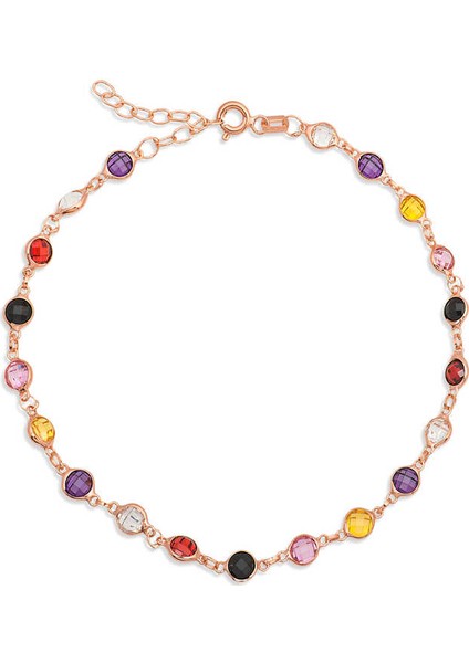 Gümüş Renkli Taşlı Kadın Bileklik