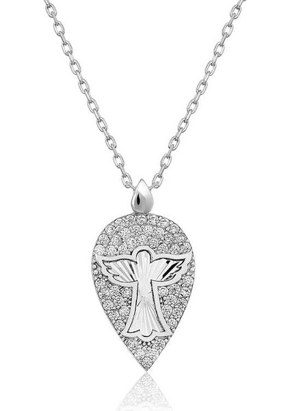 ​Gümüş Melek Damla Kadın Kolye