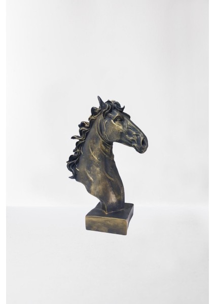 At Heykeli Eskitme Altın Dekoratif Obje