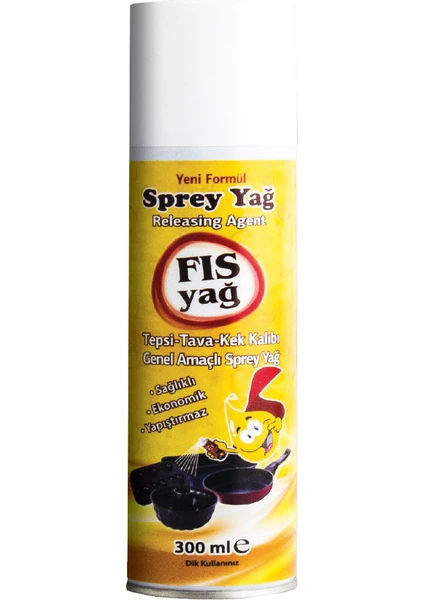 Fısyağ - Tava Ayırıcı Sprey Yağ 300 ml