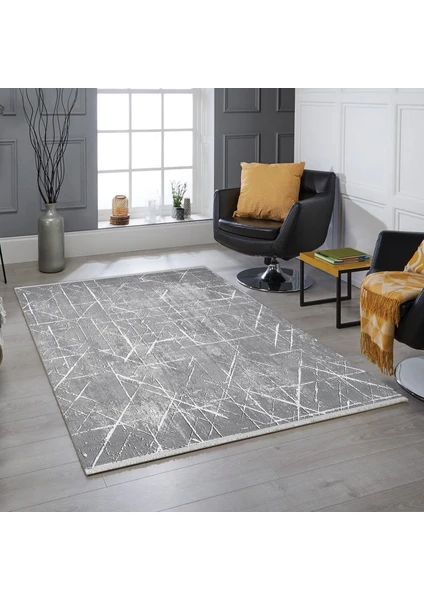 Atlas Halı Mood Koleksiyonu Md00D Gri 120 x 180 cm Modern Halı