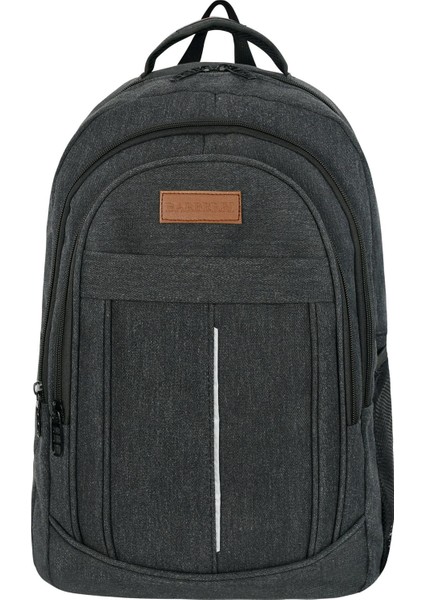 Kanvas Çok Amaçlı ve Laptop Bölmeli Sırt Çantası Siyah