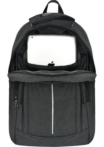 Kanvas Çok Amaçlı ve Laptop Bölmeli Sırt Çantası Siyah fırsatları