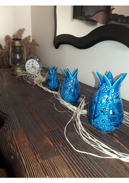 3'lü Lale Çini Dekoratif fiyatları