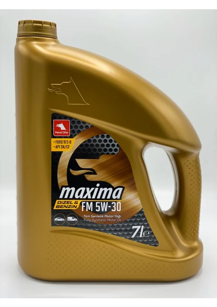 Petrol Ofisi Maxima FM 5W-30 7 Litre Motor Yağı ( Üretim Yılı :2022 )