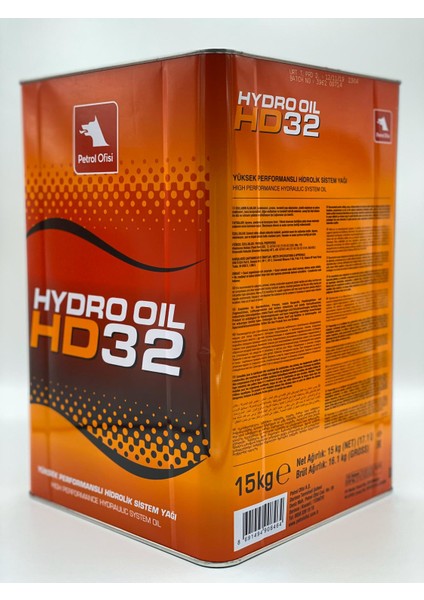 Hydro Oil Hd 32 Hidrolik Sistem Yağı 17 lt fiyatları