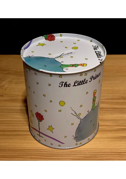 Küçük Prens Baskılı Büyük Boy Metal Kumbara