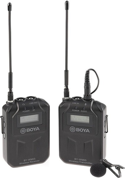 BY-WM6S Uhf Kablosuz Yaka Mikrofonu