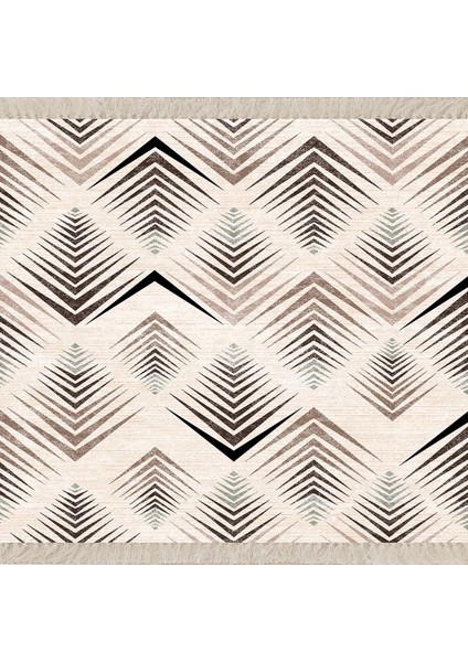 Geometrik Çizgi Desenli Dijital Baskı Yıkanabilir Kaymaz Taban Etnik Kilim Desen Salon Halı fiyatları