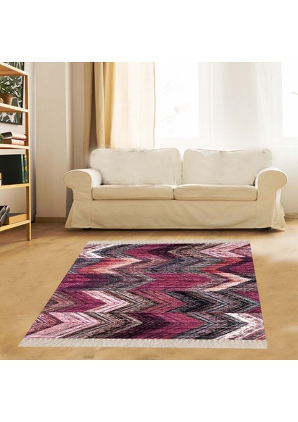 Otantik Kilim Desenli Etnik Dijital Baskı Yıkanabilir Modern Salon Halı ve Yolluk