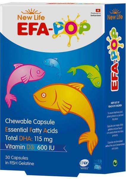 New Life Efa Pop 115 Mg Dha + 600 Iu Vitamin D3 30 Kapsül