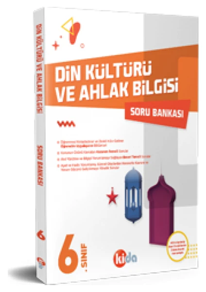 Kida Yayınları 6. Sınıf Din Kültürü ve Ahlak Bilgisi Soru Bankası