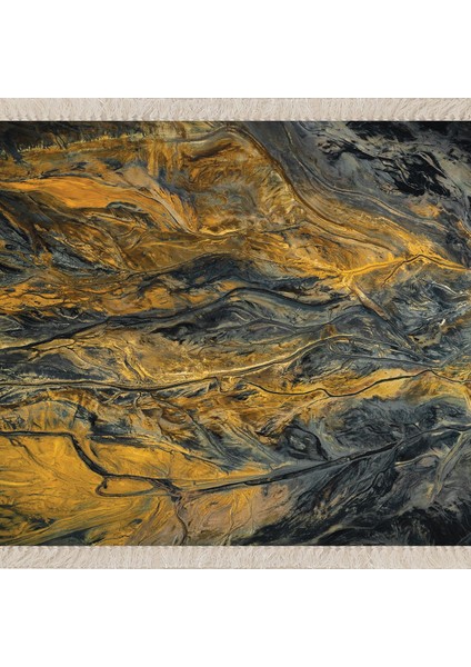 Batik Renk Geçişli Mermer Desen Dijital Baskı Yıkanabilir Kaymaz Taban Salon Halısı ve Yolluk