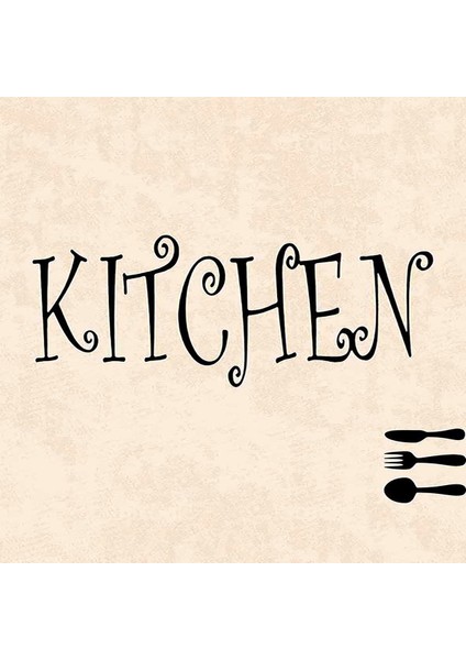 Kitchen Rules Dijital Baskılı Kaymaz Taban Yıkanabilir Leke Tutmaz Mutfak Halısı