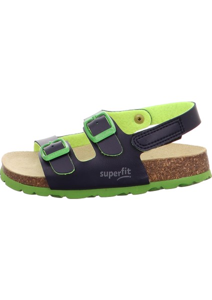 Erkek Düz Lacivert Sandalet