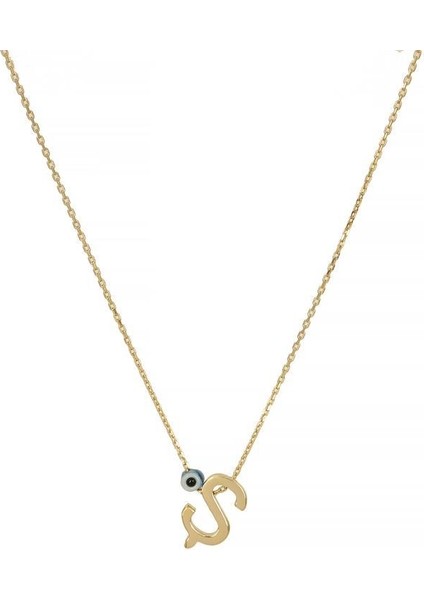 Ş Harfli Kolye Harf Gümüş Kolye Inlove Gümüş Altın Renk Kolye