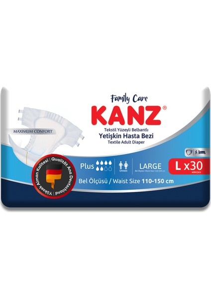 Hasta Bezi - Large 30 Adet