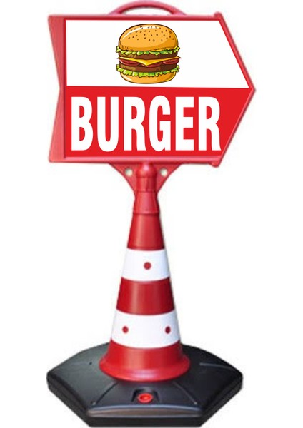 Burger Temalı Uyarı ve Reklam Dubası