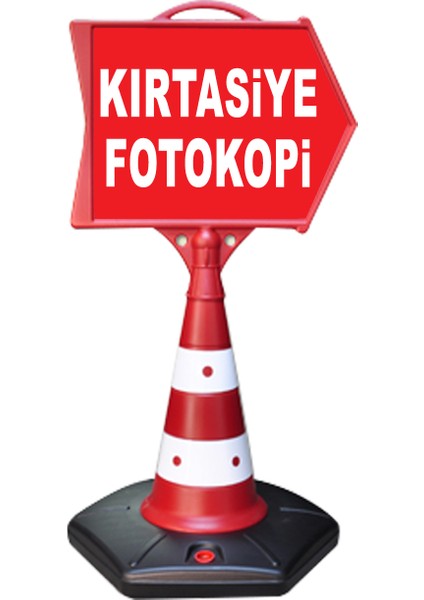 Kırtasiye Fotokobi Temalı Uyarı ve Ok Reklam Dubası