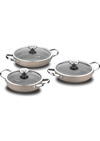 Zeta 6 Parça Bej Omlet Set