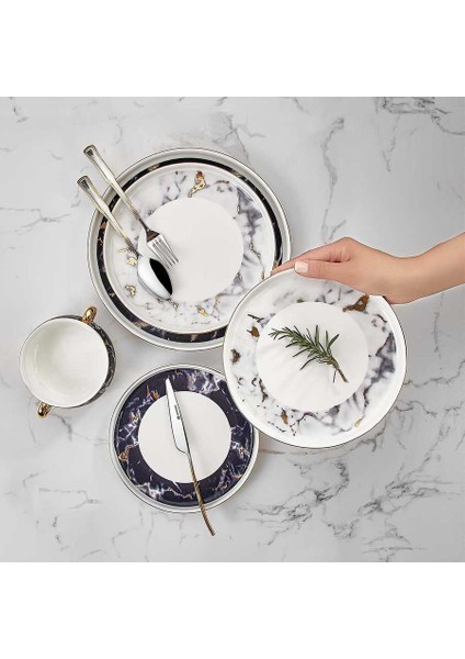 Aşiyan Collection 91 Parça Yuvarlak Yemek Takımı modelleri