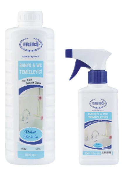 - Aparatlı - Bahar Kokulu Banyo - Wc Temizleyici 1000 ml