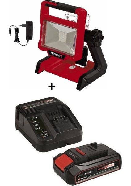 Te-Cl 18/2000 Liac Solo Akülü ve Elektrikli LED Aydınlatma + 2.5 Ah Starter Kit