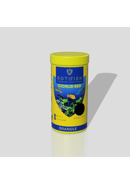 Cichlid Red Small Çiklit Balığı Yemi 1000 ml 350 gr