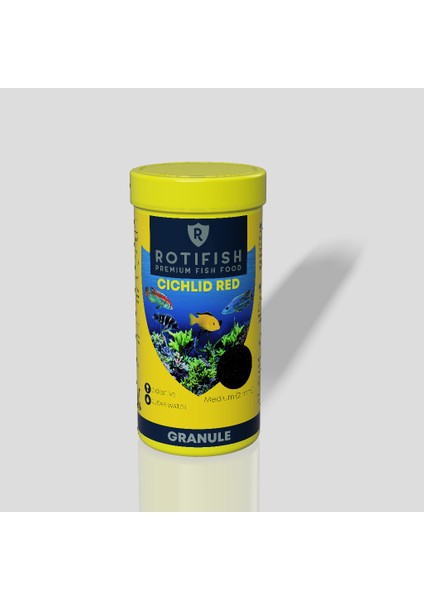 Cichlid Red Medium Çiklit Balığı Yemi 500 ml 170 gr