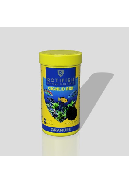 Cichlid Red Small Çiklit Balığı Yemi 250 ml 85 gr