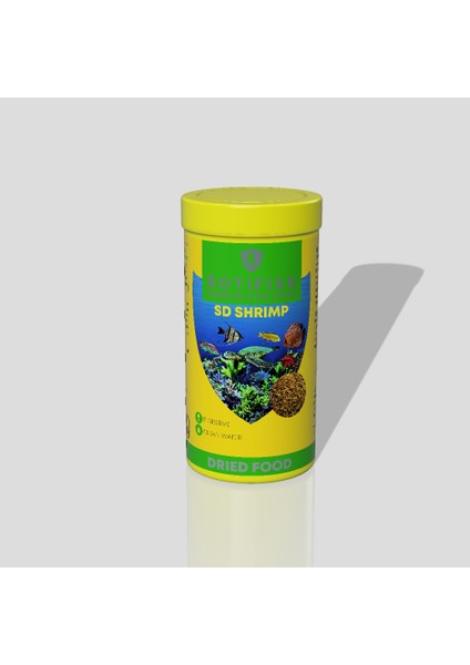 Sd Shrimp Kurulmuş Karides Balık ve Kaplumbağa Yemi 1000 ml 135 gr